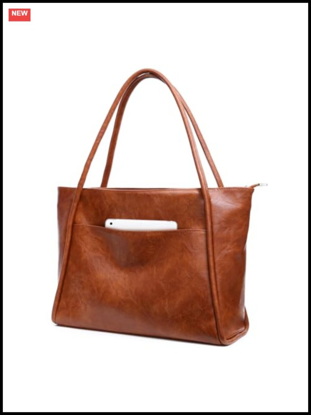 Large Vegan Leather Tote Bag Women Work Travel Everyday Purse